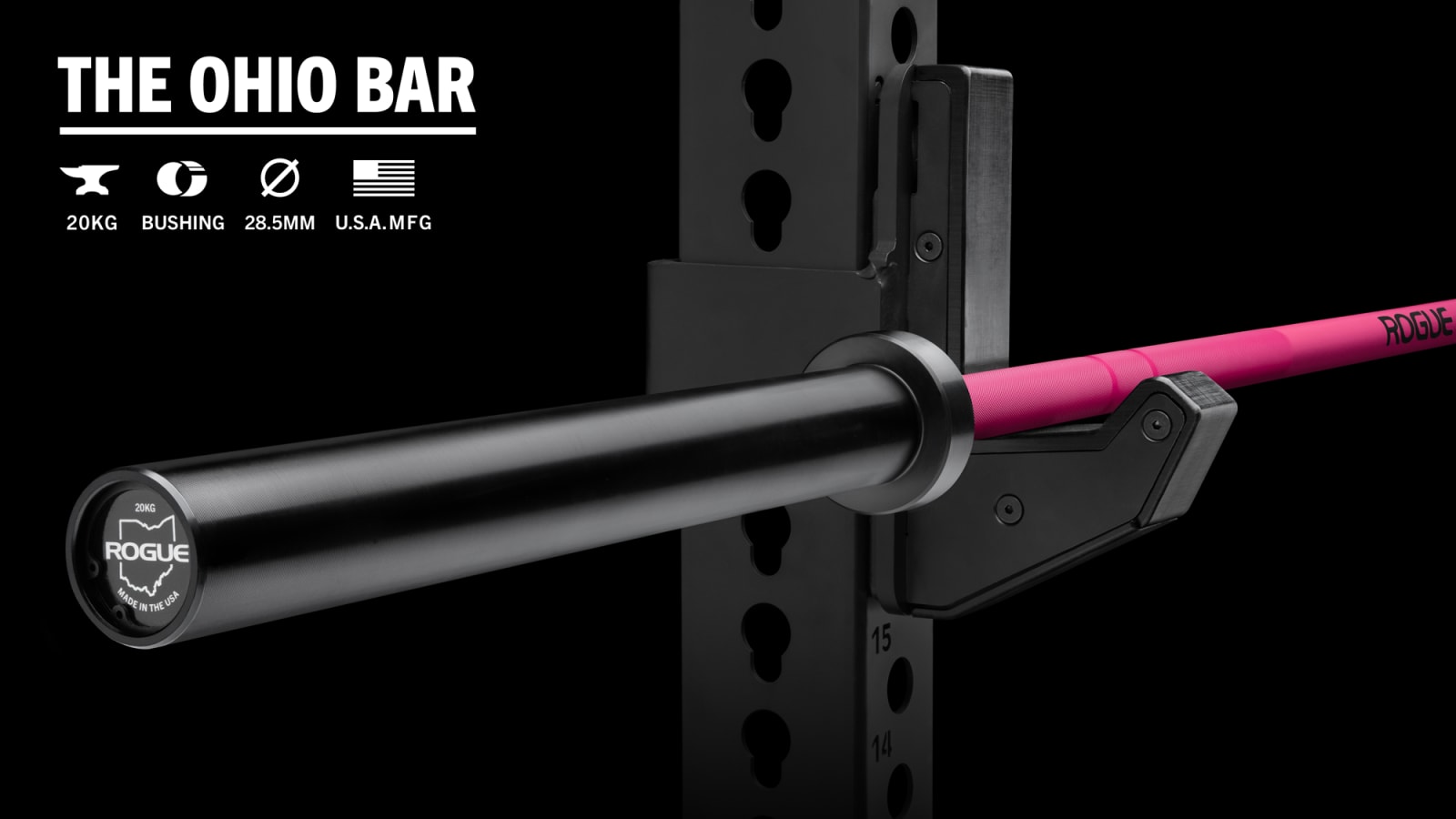 Pink barbell rogue outlet